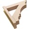 Ekena Millwork 6-in W x 26-in D x 26-in H Balboa Trad Rough Cedar Woodgrain TimberThane Outlooker, Primed Tan OUTUR060X26X26BOA04RCPR - alternate 3